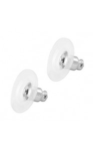 DQ Metal earring backs Antique silver